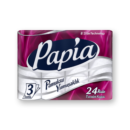 נייר טואלט PAPIA תלת שכ' 24 גל'